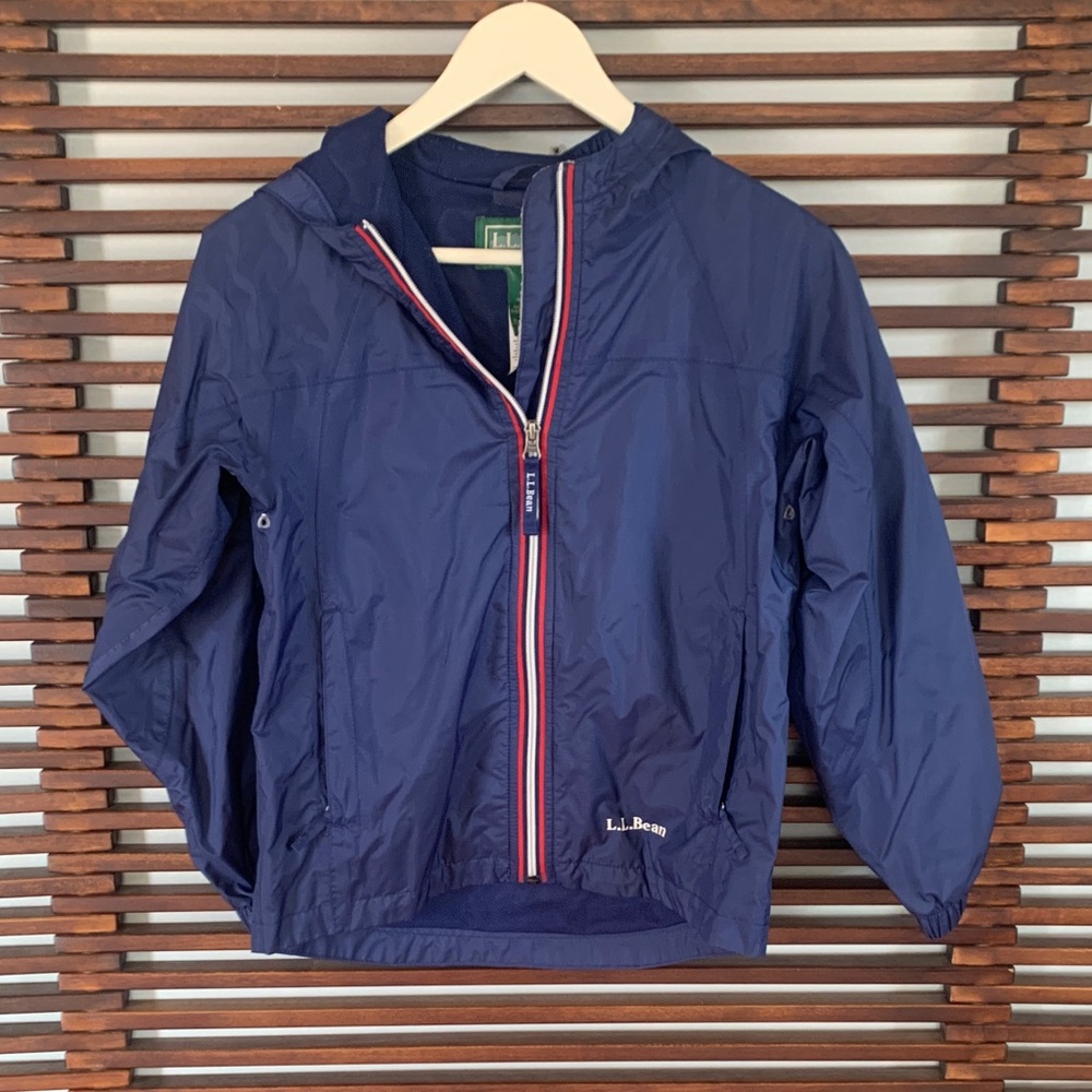 L.L. Bean Kids Navy Raincoat
